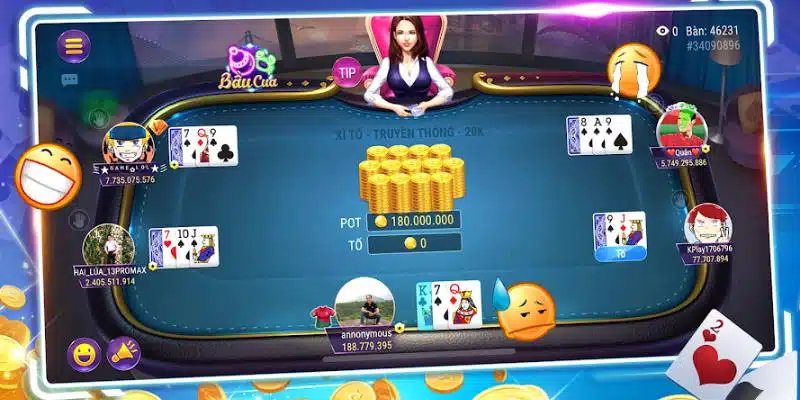 Xì tố là sản phẩm được lựa chọn nhiều nhất tại sảnh game bài New88 